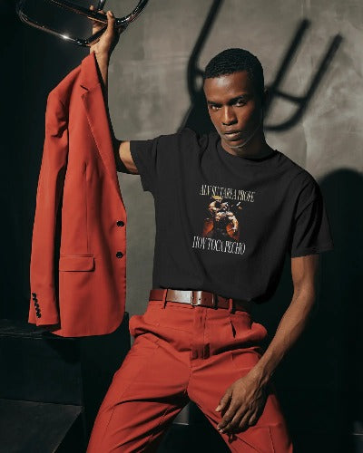 Just Wake Up & Hustle Hard – Motivational Black T-Shirt