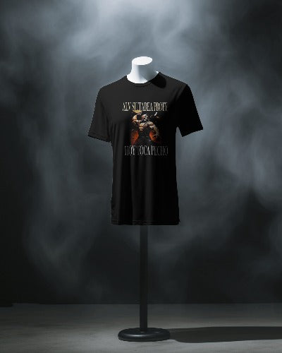 Just Wake Up & Hustle Hard – Motivational Black T-Shirt